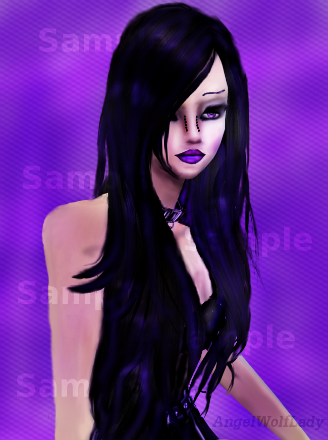 Premade Purple Lady