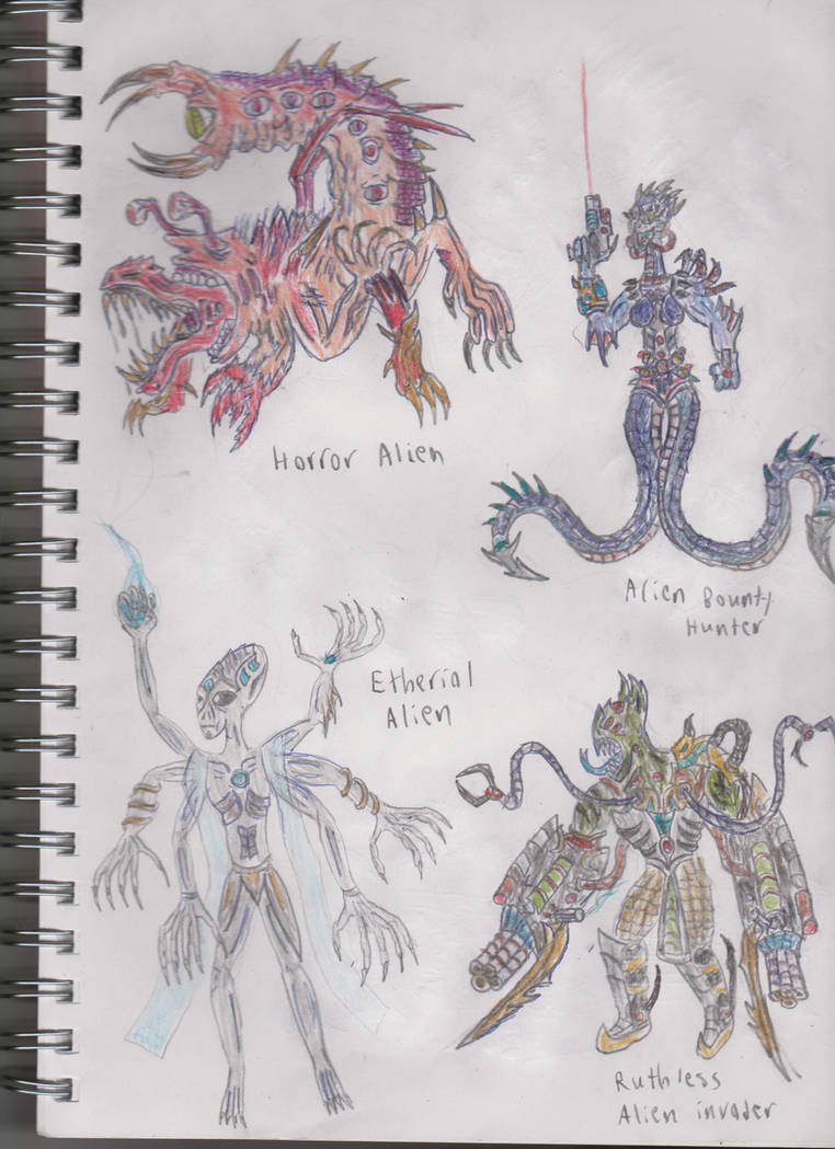 Deviantart Alien Types Alien varieties by The-Future1 on DeviantArt