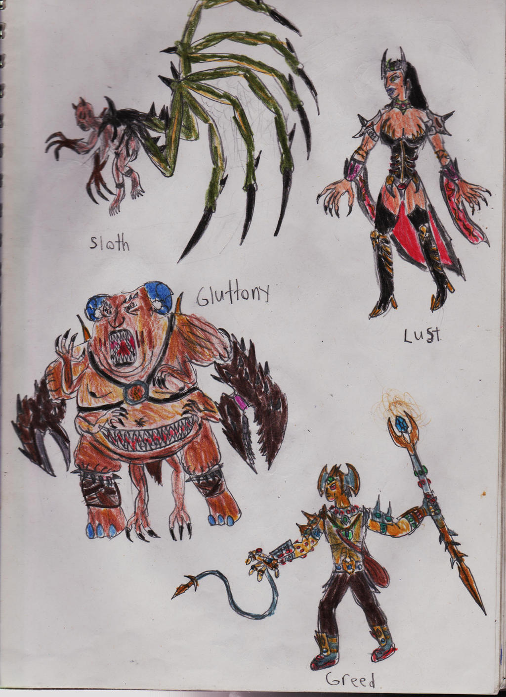 pop figurines seven deadly sins