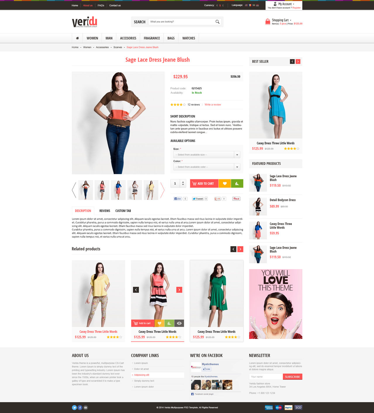 Veridu Multipurpose eCommerce PSD Template