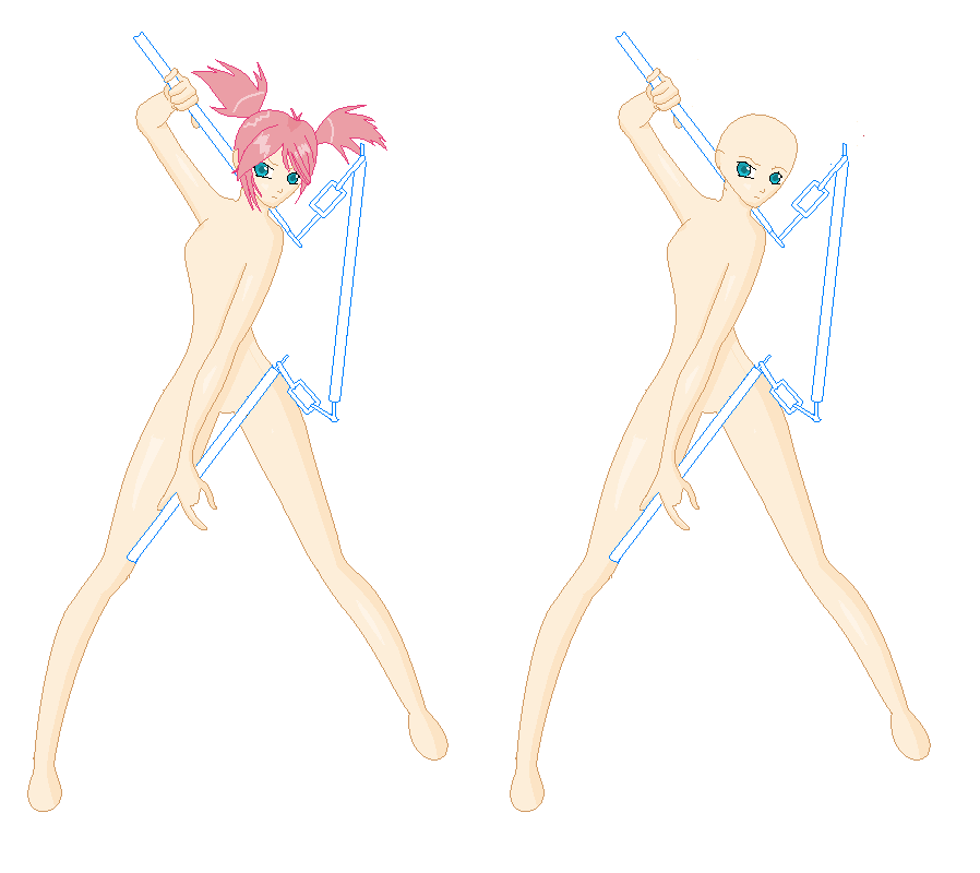 picture Battle Anime Base Fighting Poses fighting pose by icekunoichi on de...