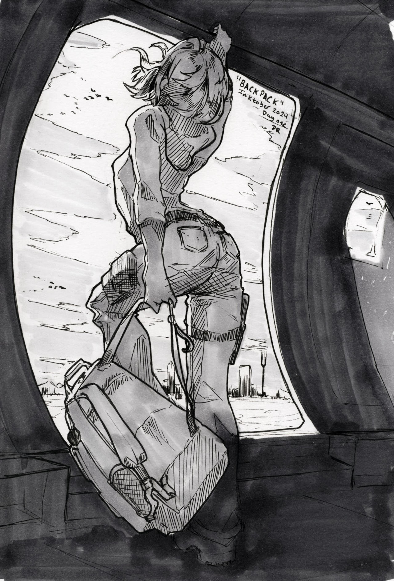 Backpack - Inktober 2024, Day One