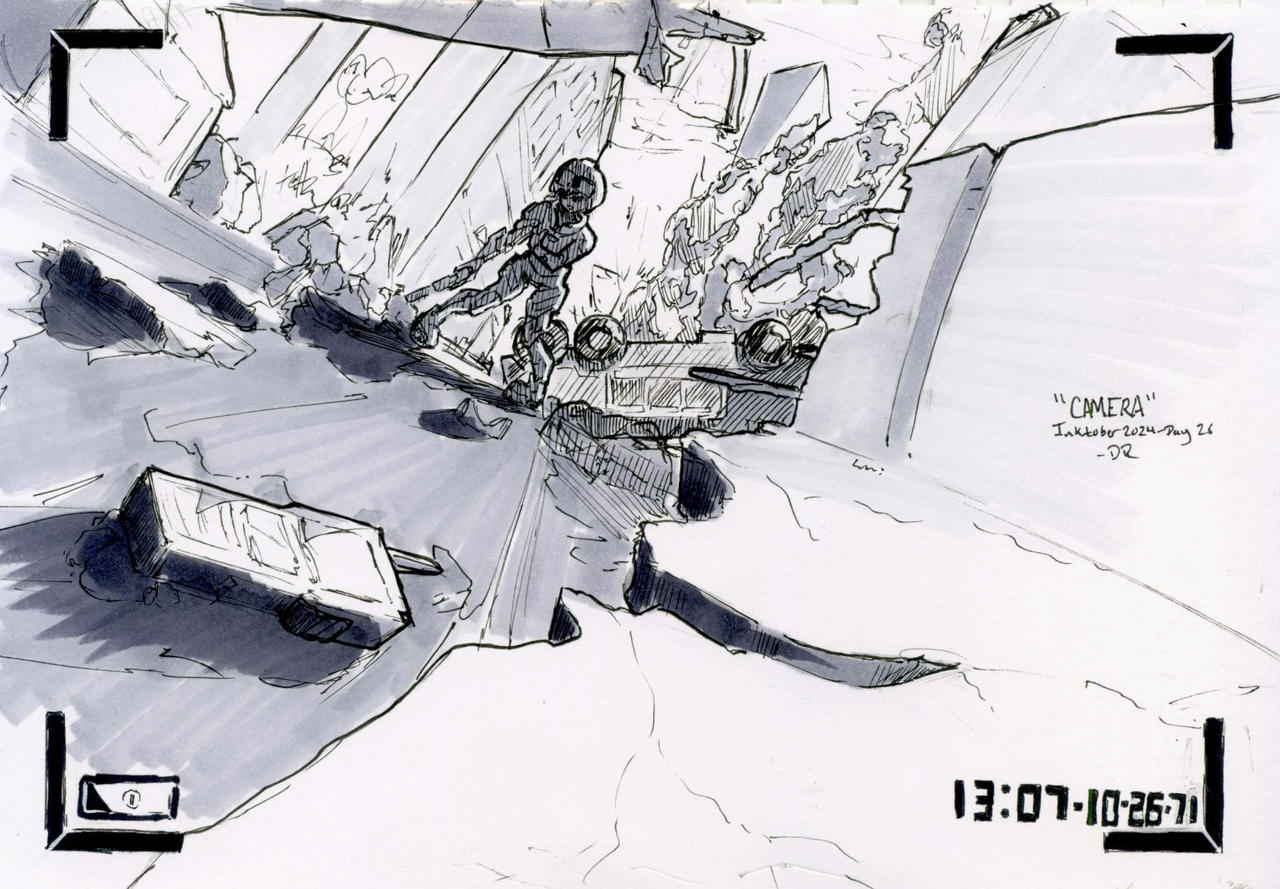 Camera - Inktober 2024, Day Twenty-Six