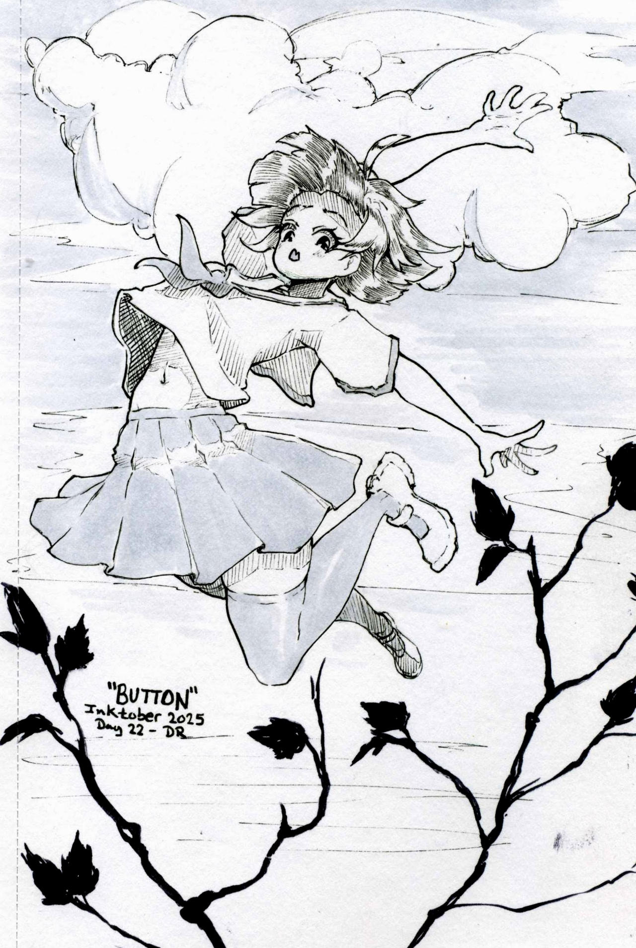Trunk Inkober Button - Inktober 2025, Day Twenty-Two by Dying-Rabbit on DeviantArt