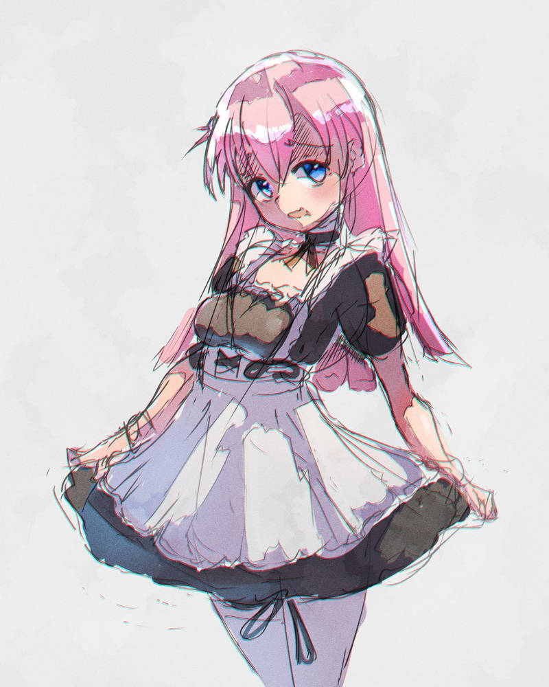 Maid Bocchi by Dying-Rabbit on DeviantArt