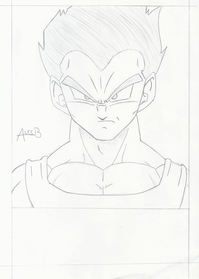 Como desenhar o Vegeta