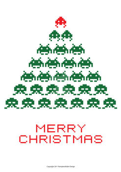 Space Invaders Merry Christmas 7