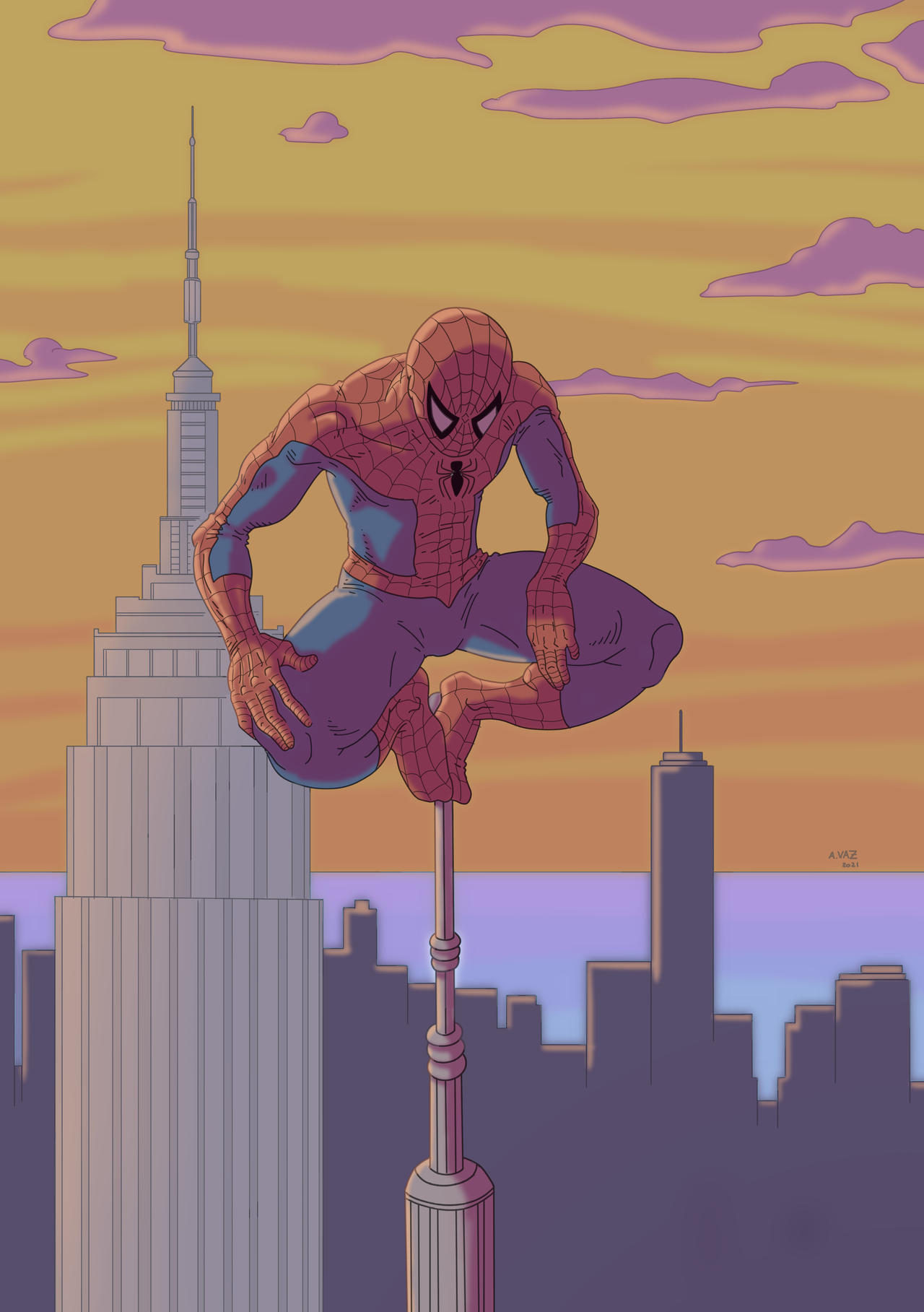 SpiderMan Empire State Building by AndreVAZ on DeviantArt