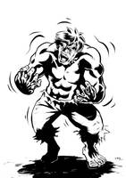 Hulk transformation inks by Andre-VAZ