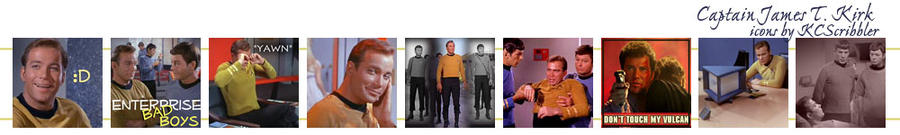 Captain Kirk Icon Strip