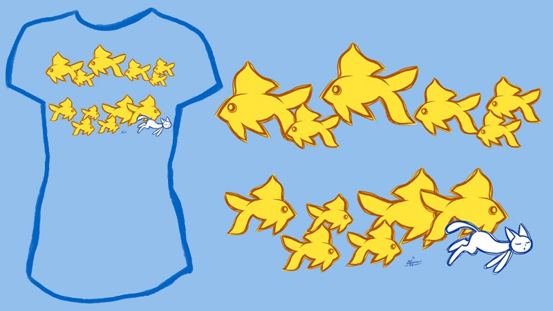 Teextile Shirt: Dream Swimming