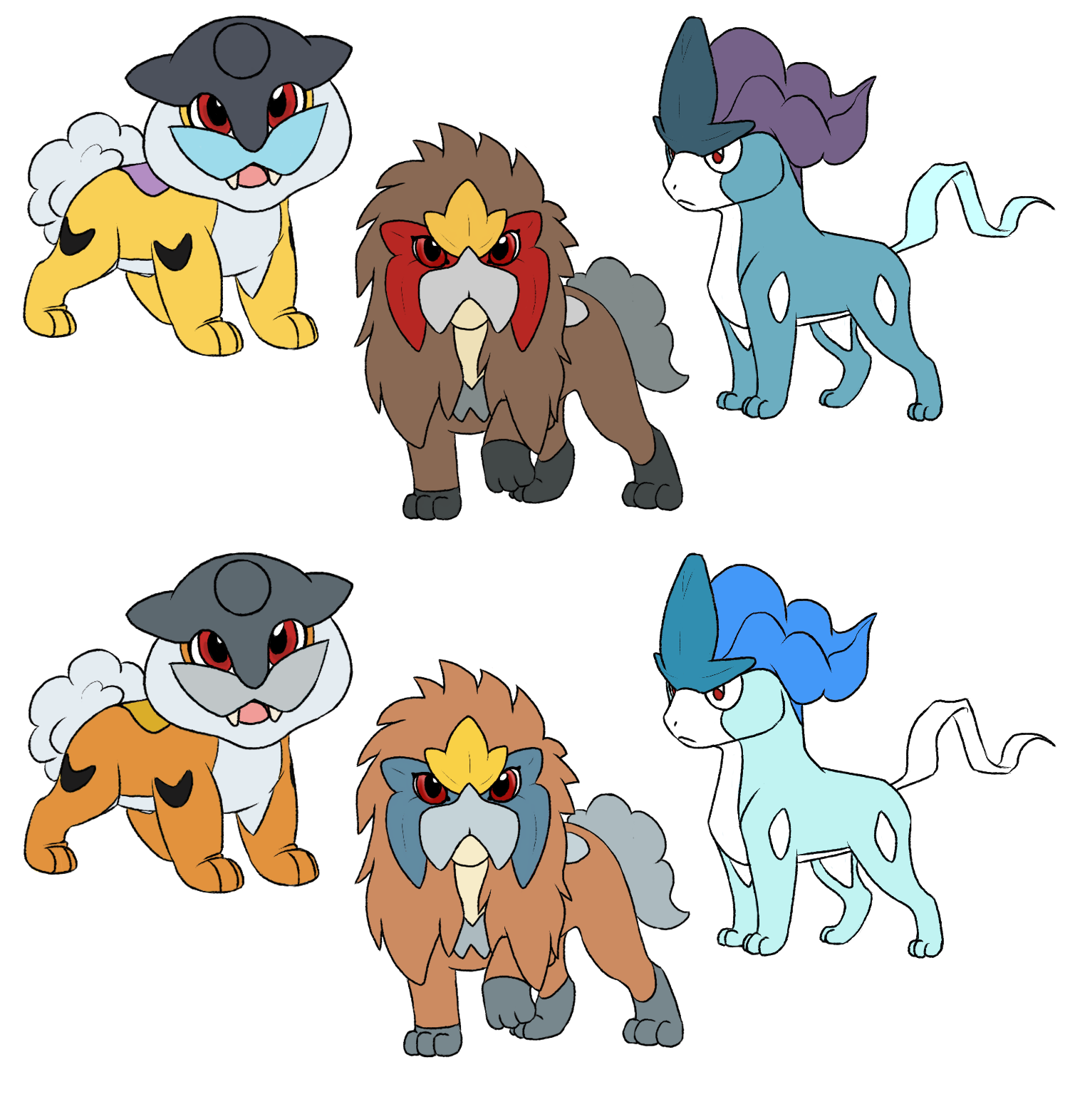 Leek Duck - Raikou, Entei, and Suicune Photo Safari 