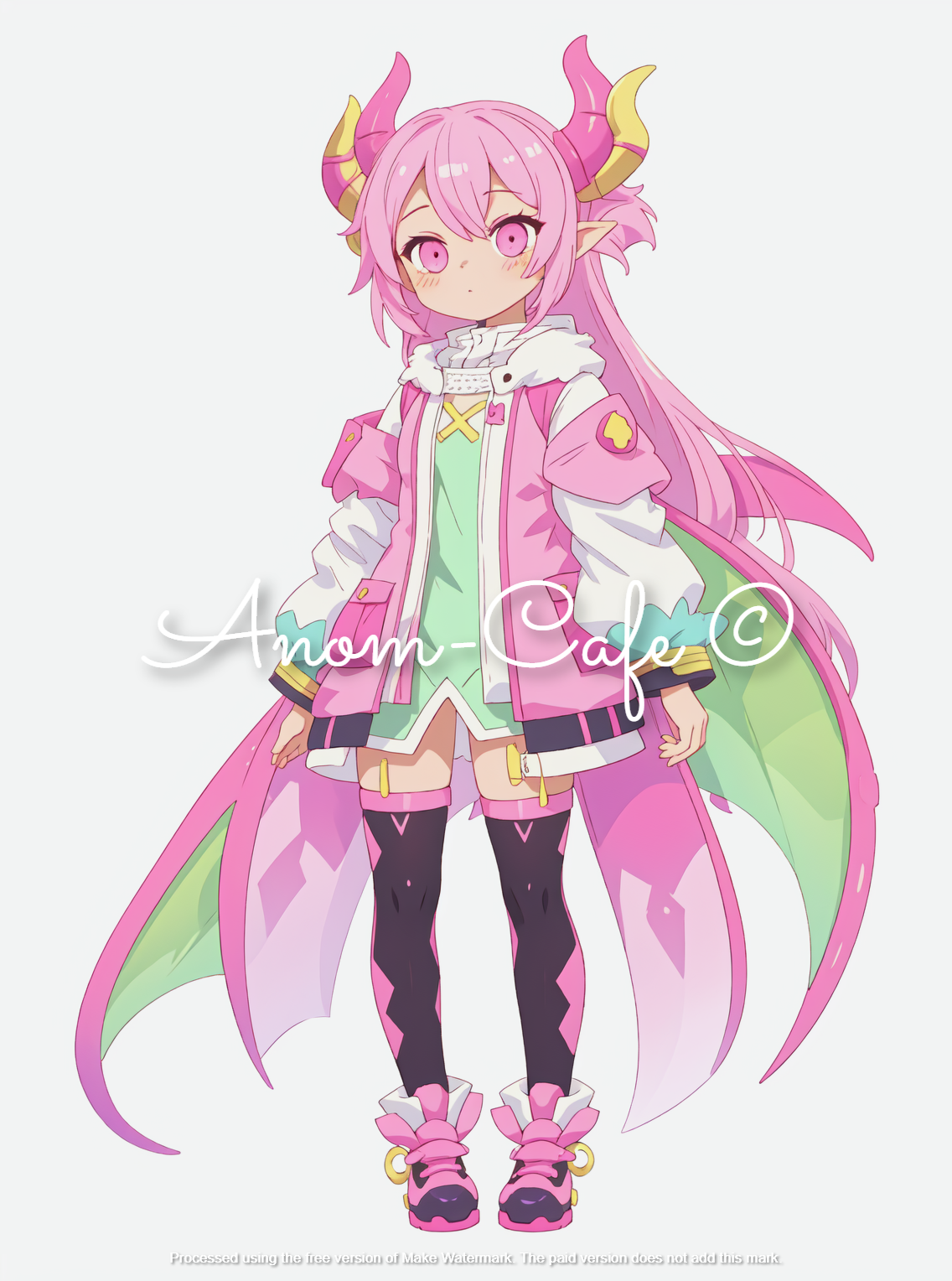 [CLOSED] ADOPT #5: Character - Pink Dragon Girl