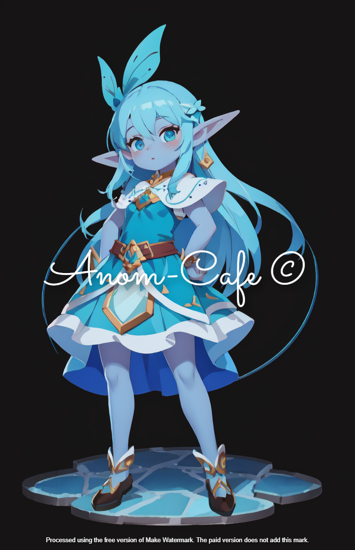 [OPEN] ADOPT #42 Character - Blue Elf Princess