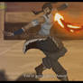 Korra in action!- (Arttrade with kyuumarru)