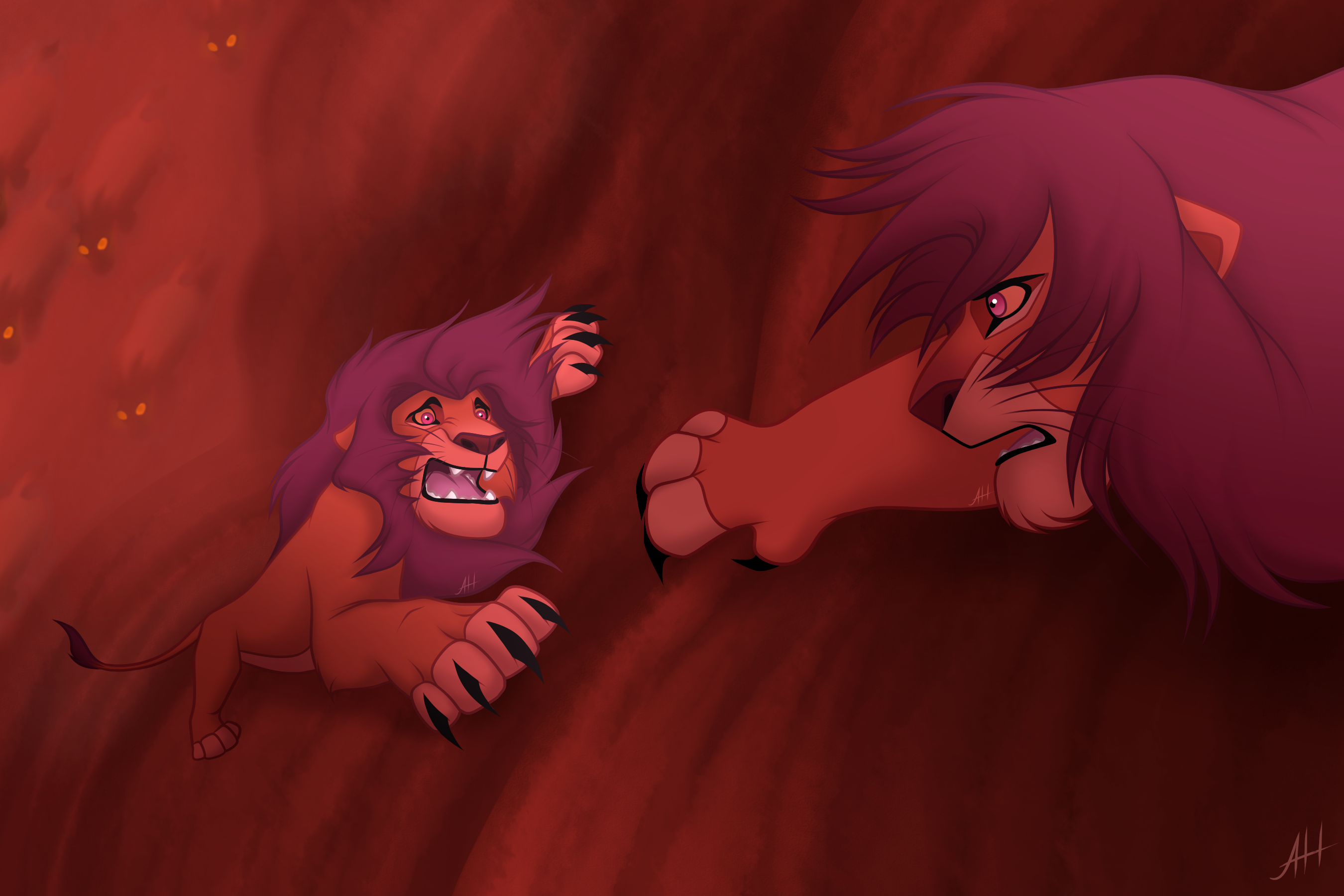 Simba Ghost Scene Simba's Nightmare by AlfredHawk on DeviantArt