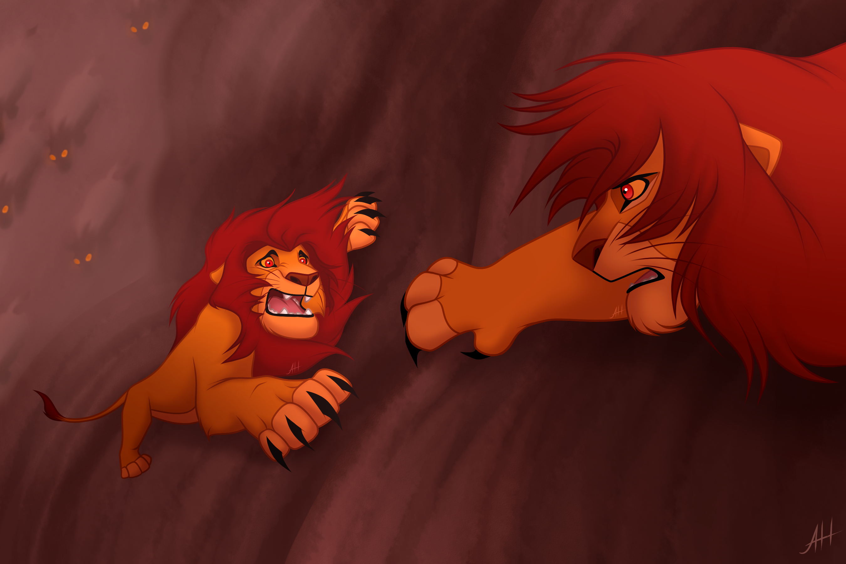 Simba Ghost Scene Simba's Nightmare by AlfredHawk on DeviantArt