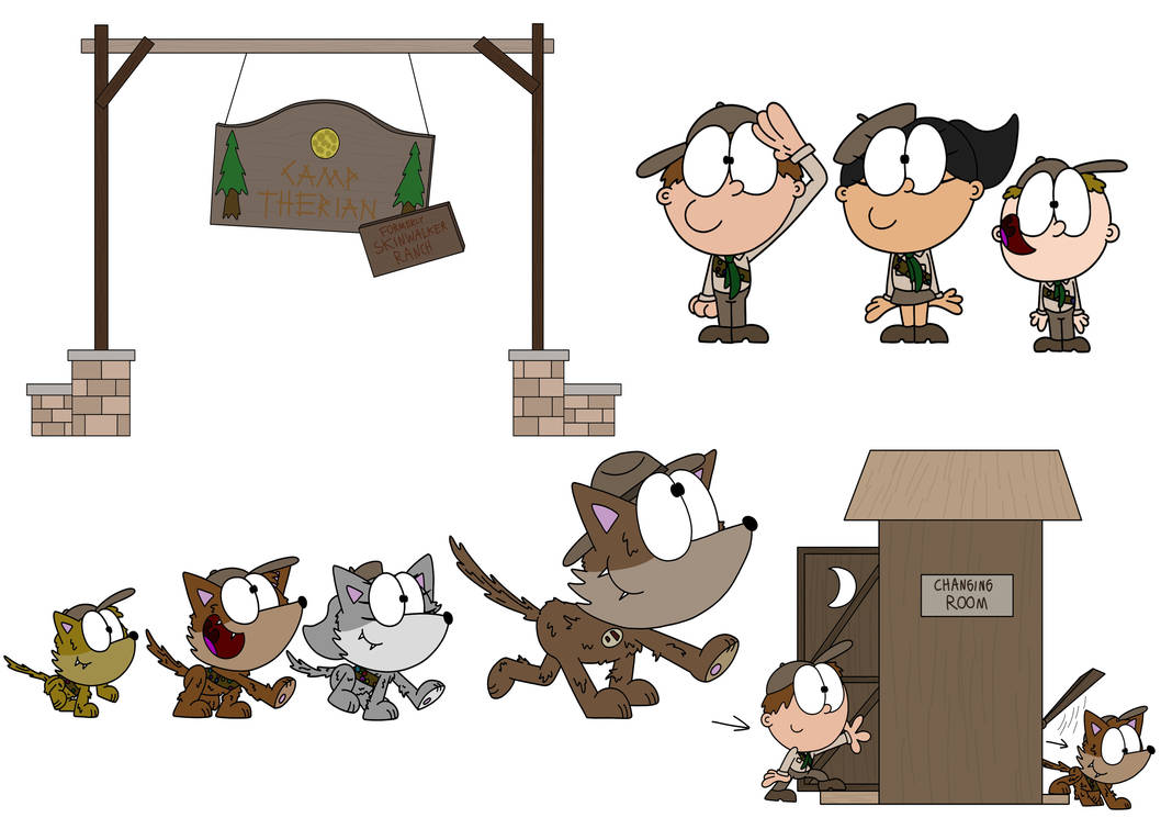 Werewolf Scampering Werewolf Camp by AxelGripp on DeviantArt