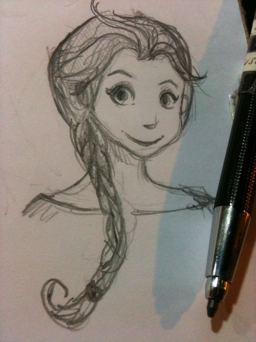 Elsa Sketch