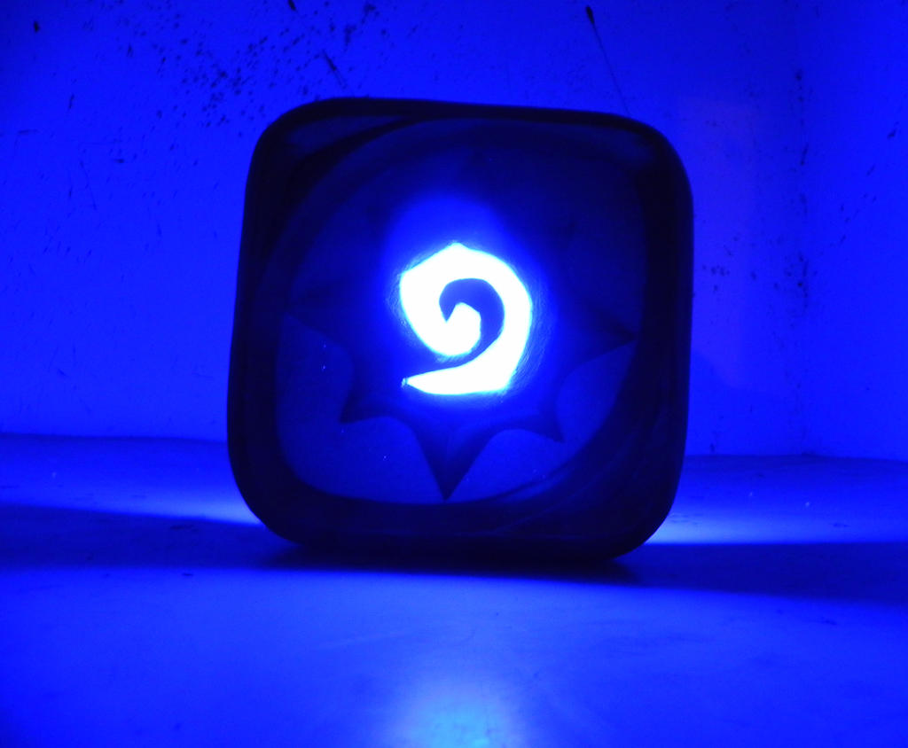 Hearthstone logo night lamp