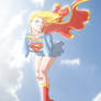 Supergirl pin up pose