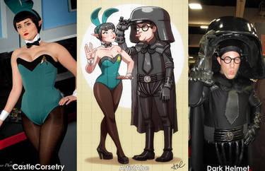 Castle Corsetry and Dark Helmet cosplay