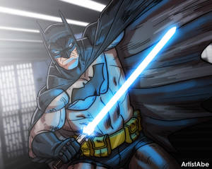 Batman with a Lightsaber