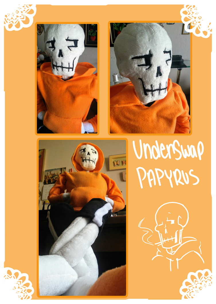 Underswap Papyrus Plushie by crispicroissant on DeviantArt