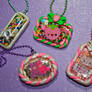 Resin and Polymer Clay Cutie Necklaces