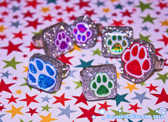 Glitter Paw Resin Jewelry and Accessories by squeekaboo