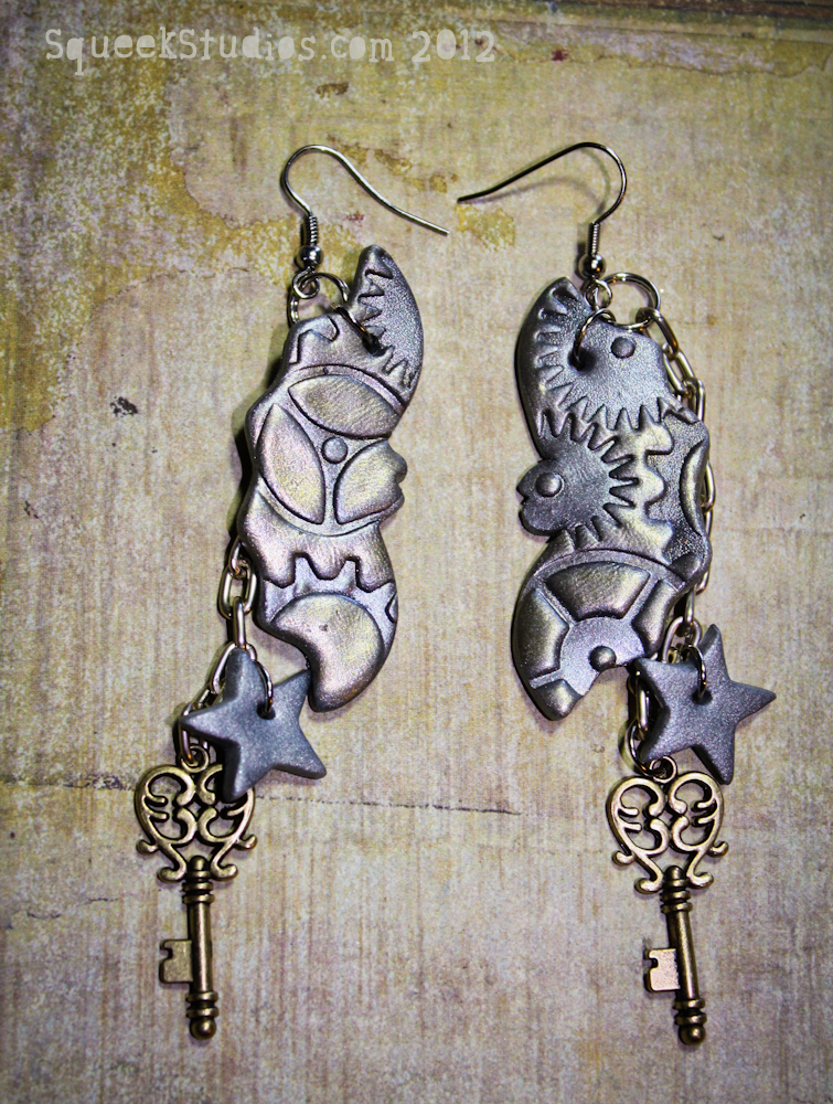 Elegant Mechanical Bat Earrings