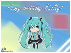 chibi Hatsune Miku - present for Shelly