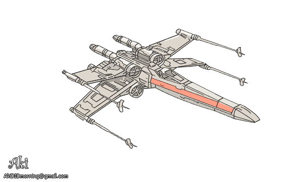 X-Wing Starfighter - transparent background by AkiOrinoco on DeviantArt