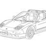 Honda NSX - lineart