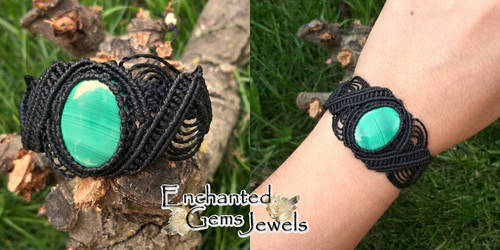 Macrame Malachite Bracelet