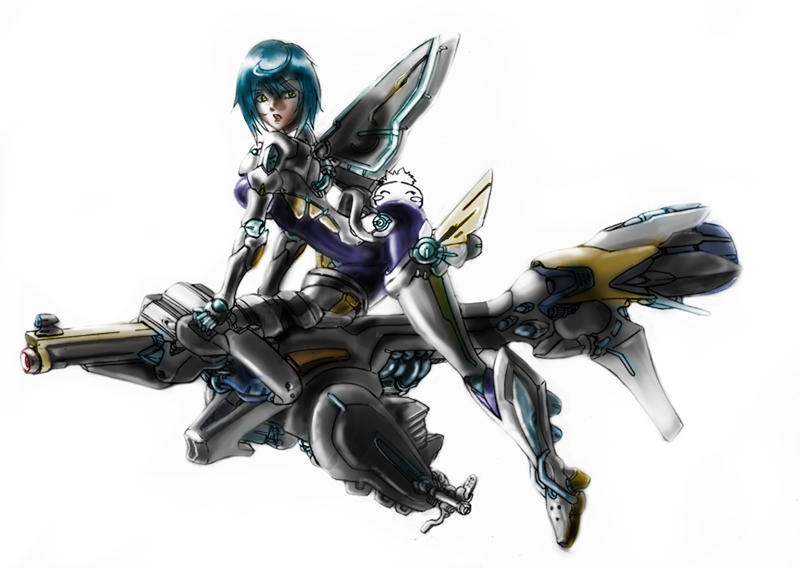 Aoi in Mecha musume suitCG by duo-mind on DeviantArt