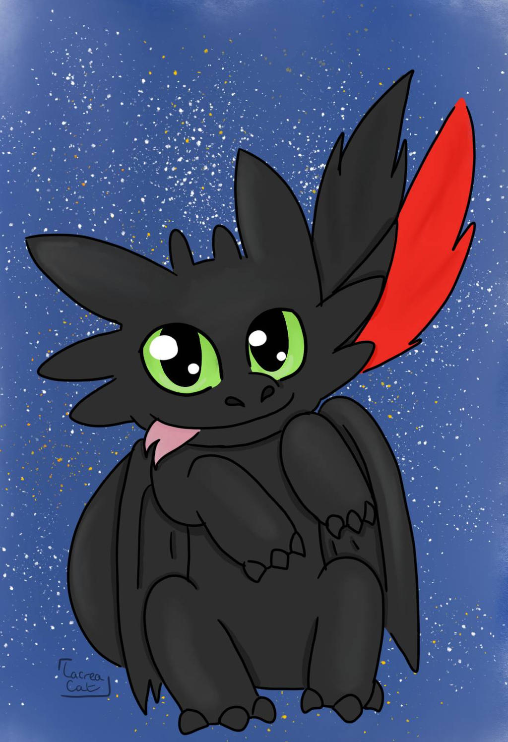 Chibi Toothless by LacreaCat on DeviantArt
