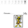 The Bee Step by Step Character