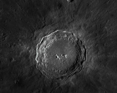 Moon Crater Copernicus Closeup 2020-02-05