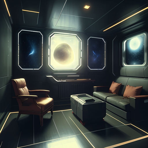 Classy Spaceship Cabine (unrealistic) (AI) by archonom on DeviantArt