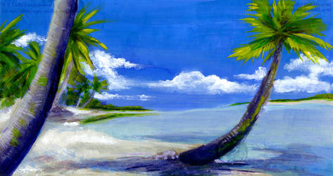 White Sand Beach - Speedpaint