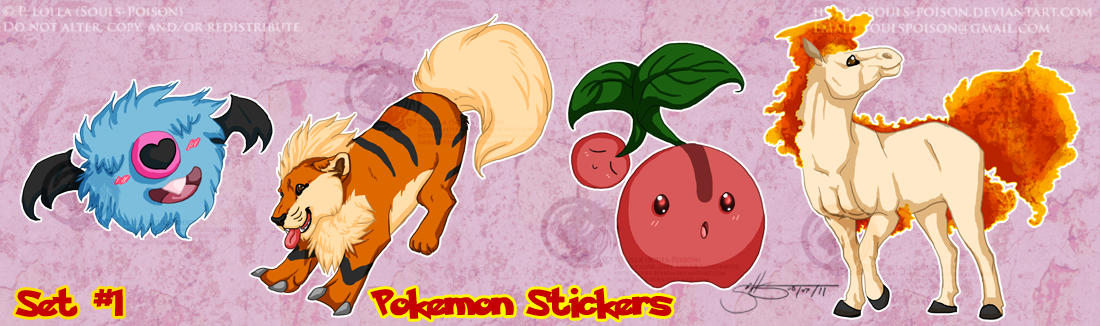 Grumpy Pokemon Sticker Pokemon Sticker Set 01 by soulspoison on DeviantArt