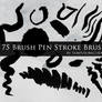 75 Brush Pen Stroke Brushes