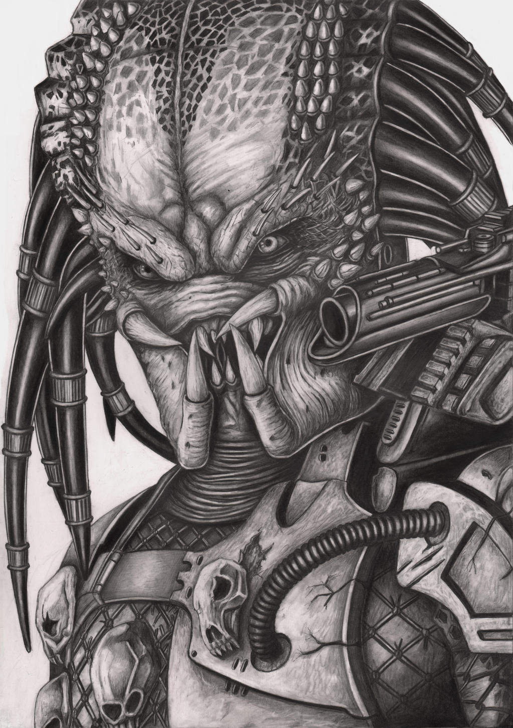 'Predator' graphite drawing