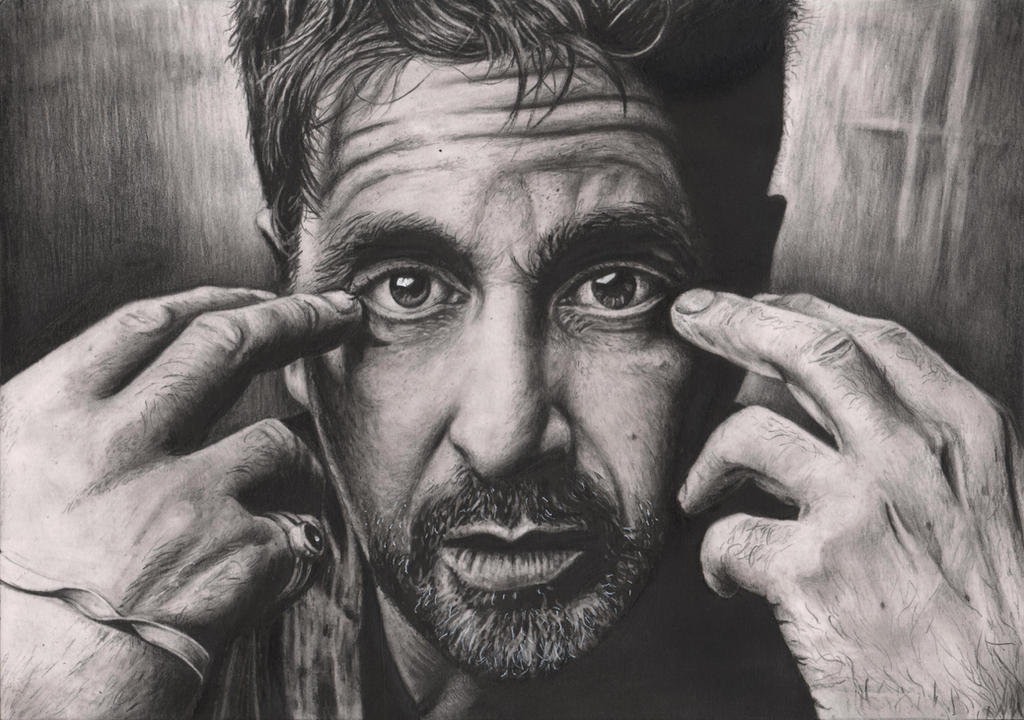 'Al Pacino' graphite portrait