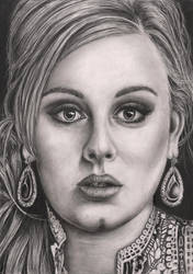 'Adele' graphite portrait