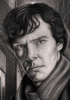 'SHERLOCK' graphite drawing