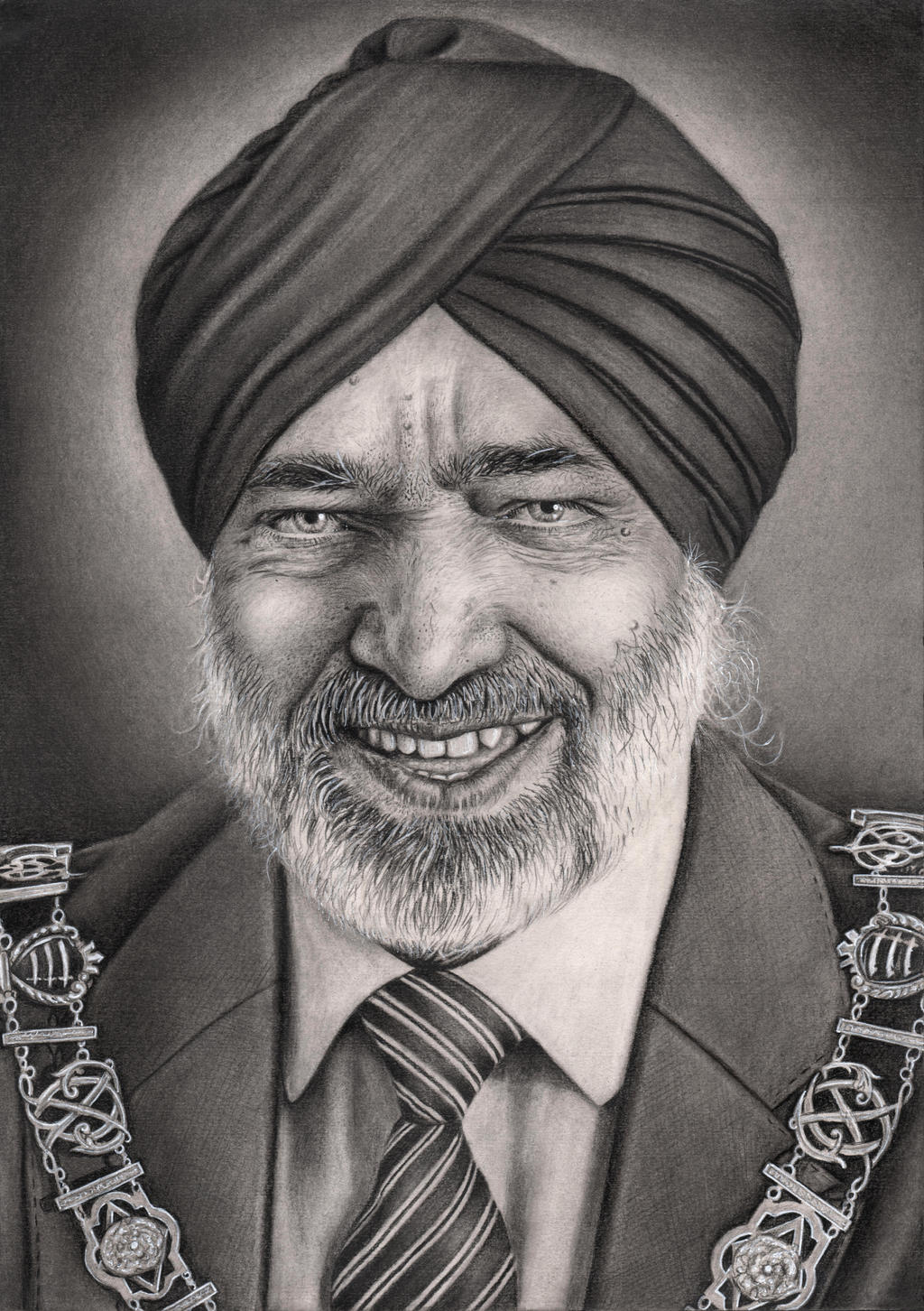 The Mayor of Barking 'Hardial Singh Rai' portrait