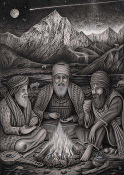 'Guru Nanak Dev Ji' and 'Bhai Bala and Mardana'