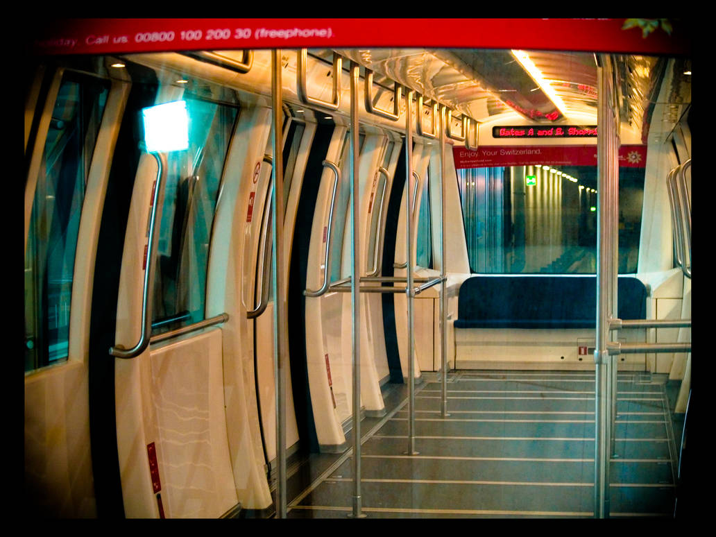 Empty Tram by AnAnthemOfTheNew on DeviantArt